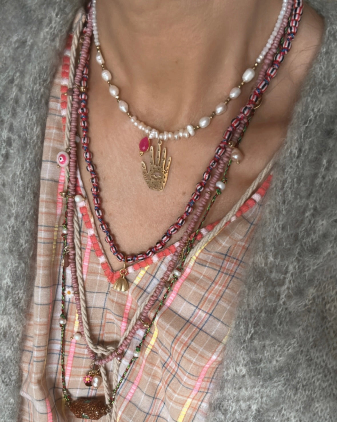 Collier Palm Pearl