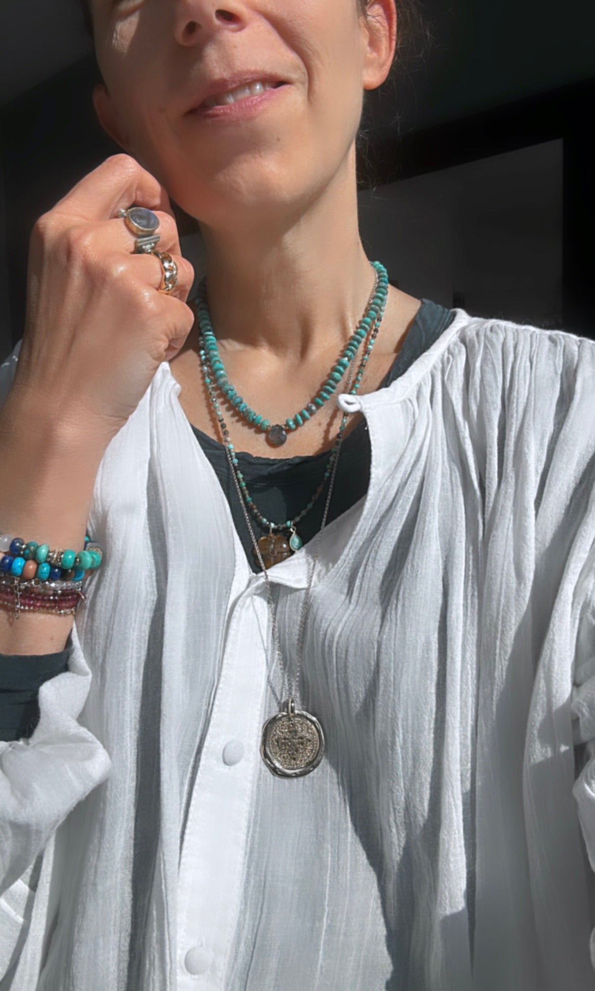 Collier Arizona turquoises