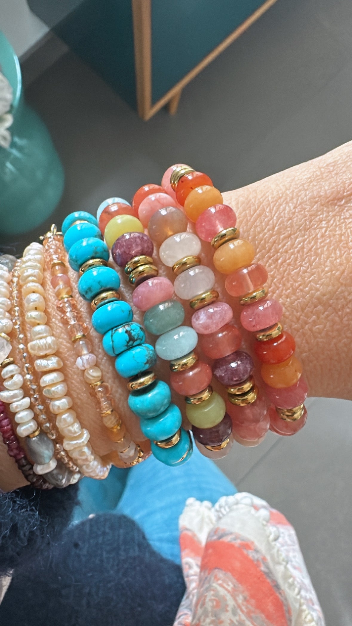 Bracelet Mahani élastique & Charms