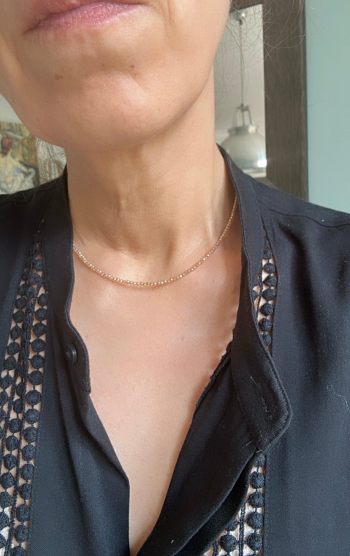 Collier Infinite Quartz Champagne