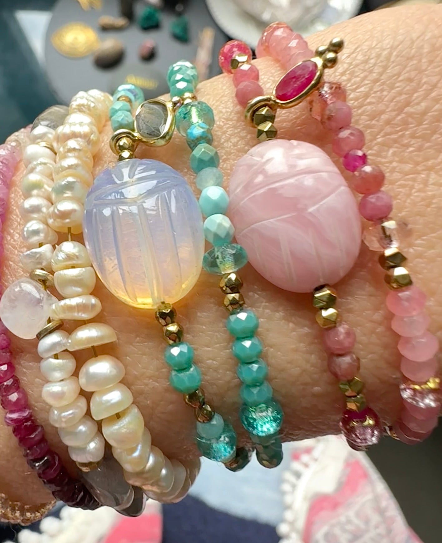 Bracelets KHEPRI & AJNA double tour - Nouveaux coloris