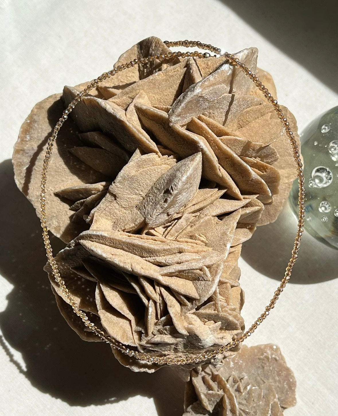 Collier Infinite Quartz Champagne