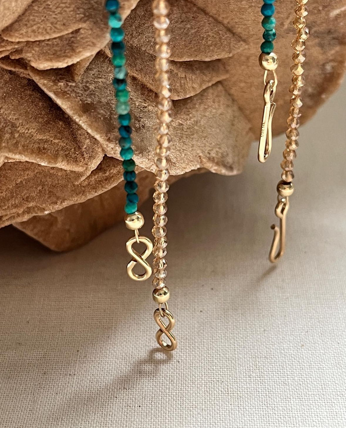 Collier Infinite Quartz Champagne