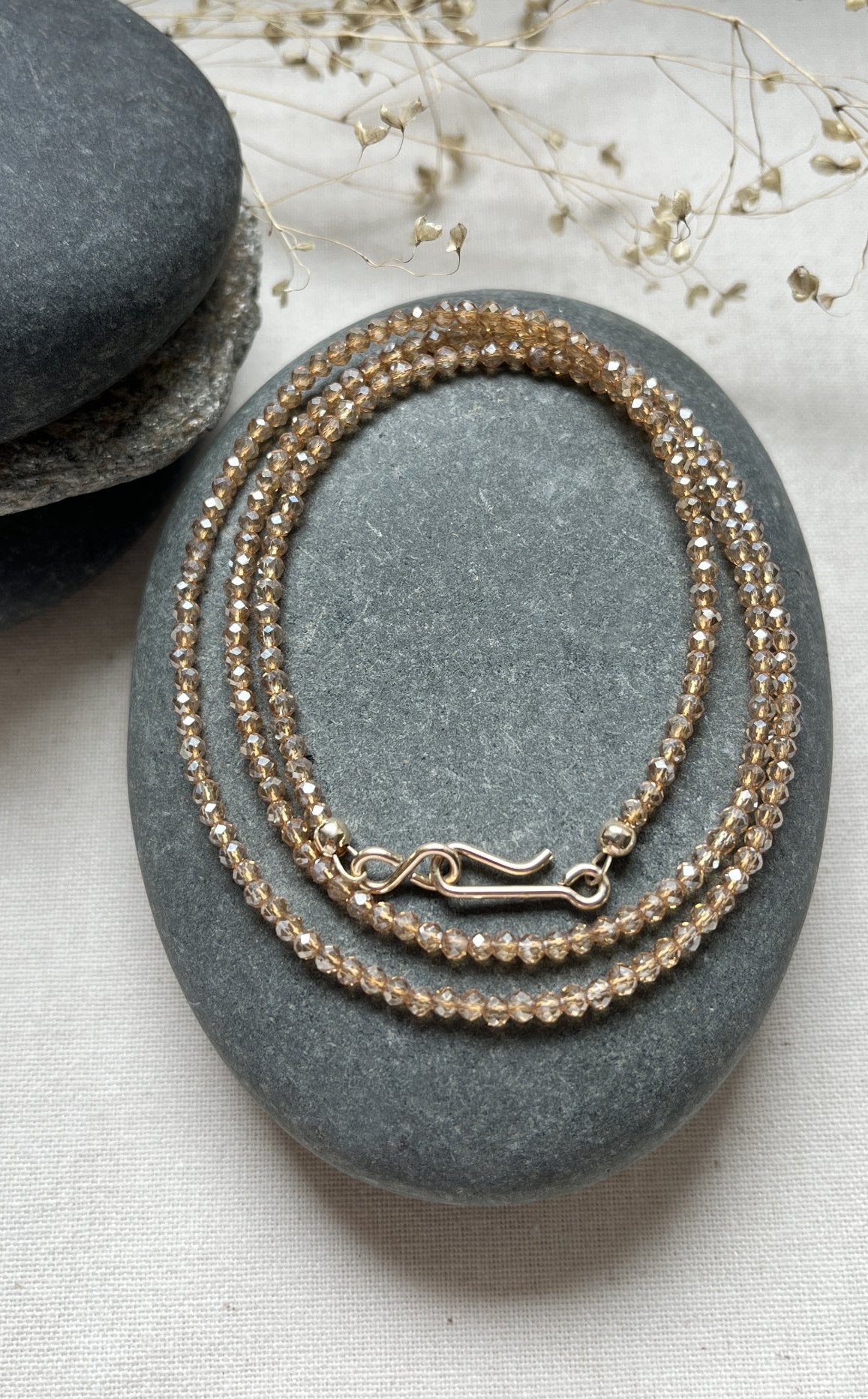 Collier Infinite Quartz Champagne