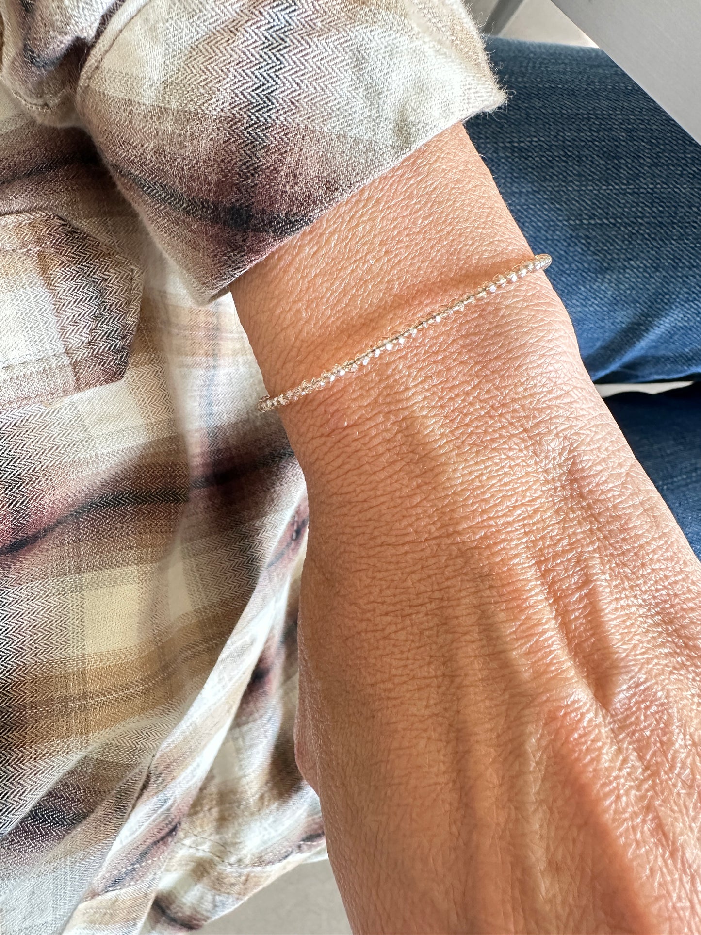 Bracelet Infinite Quartz Champagne