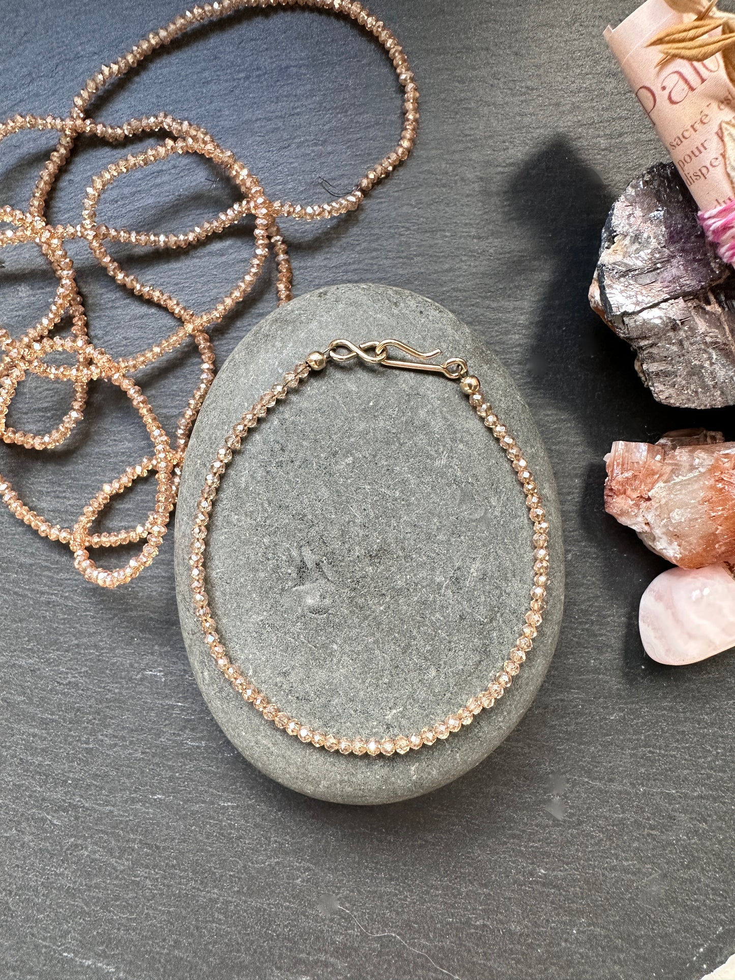Bracelet Infinite Quartz Champagne