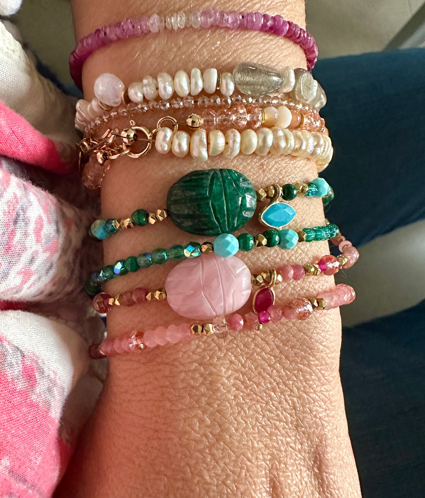 Bracelets KHEPRI & AJNA double tour - Nouveaux coloris