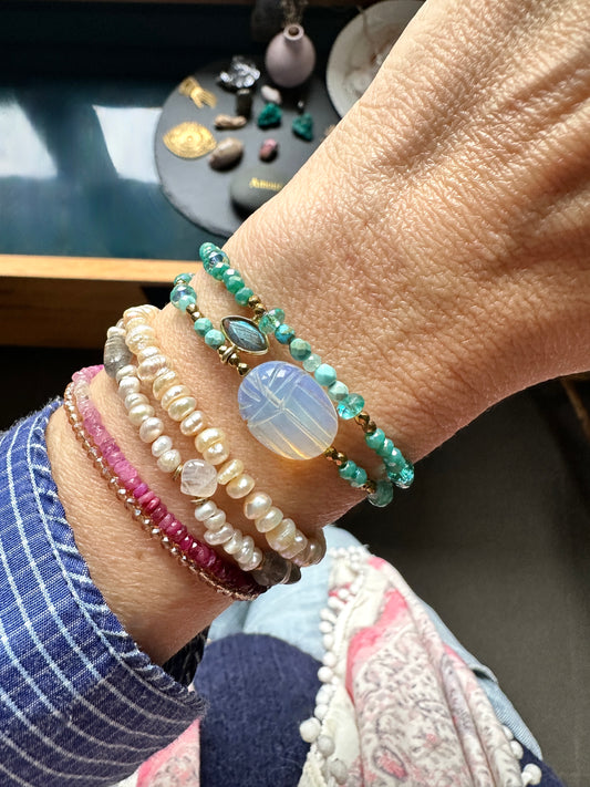 Bracelets KHEPRI & AJNA double tour - Nouveaux coloris