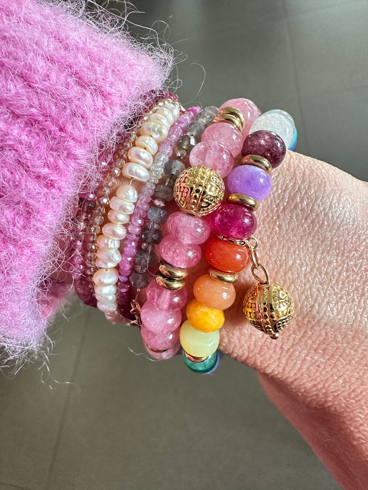 Bracelet Mahani élastique & Charms