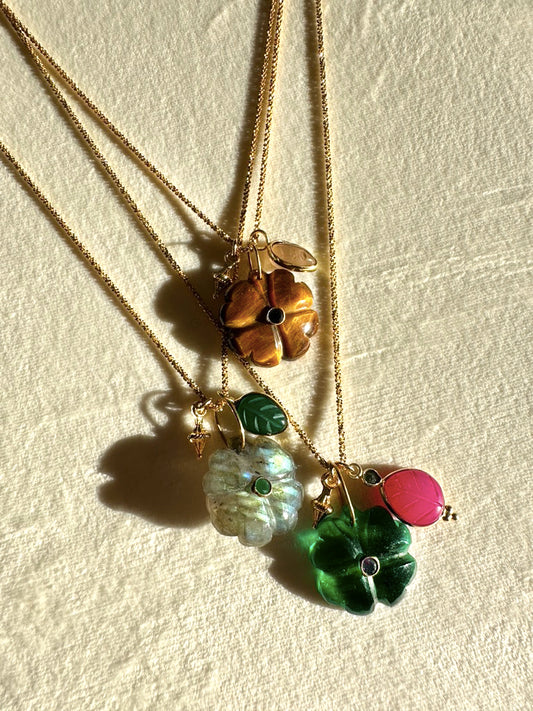 Collier Clover sur chaine