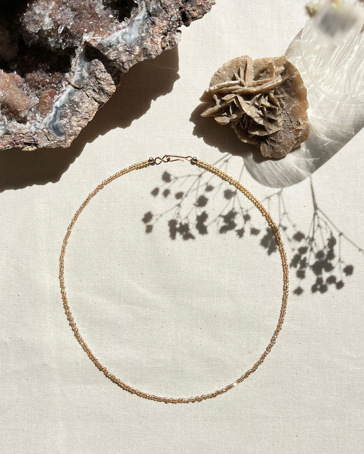 Collier Infinite Quartz Champagne