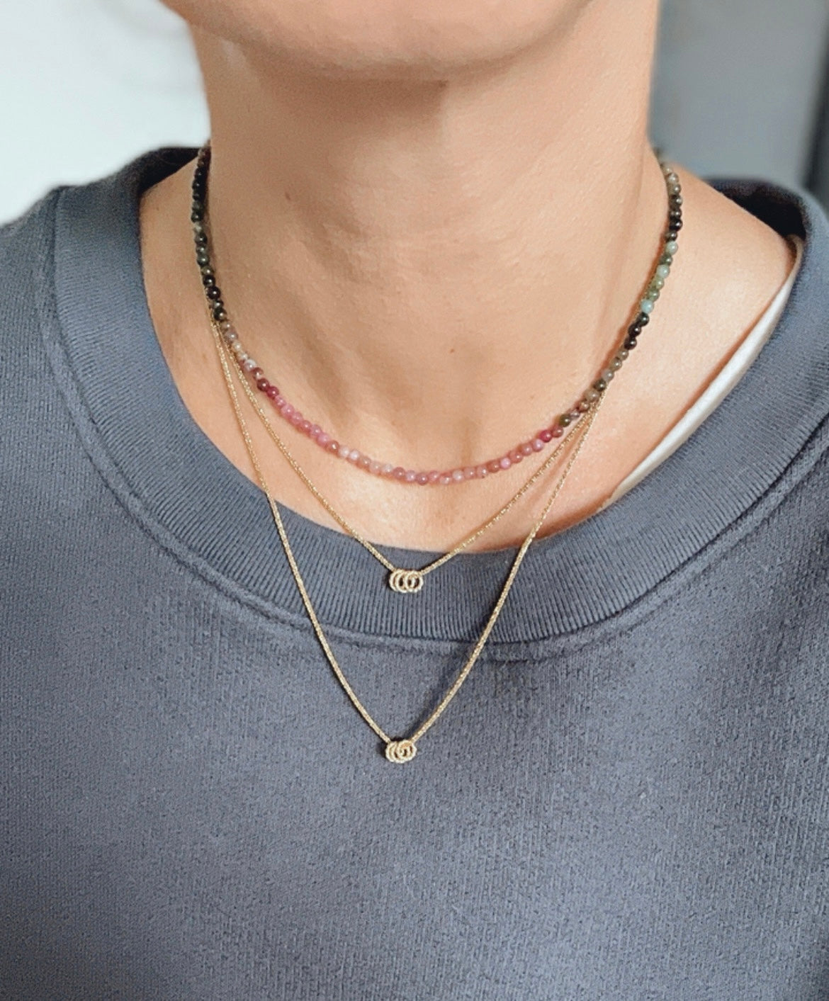 Collier Marga Infinite Tourmalines dégradées