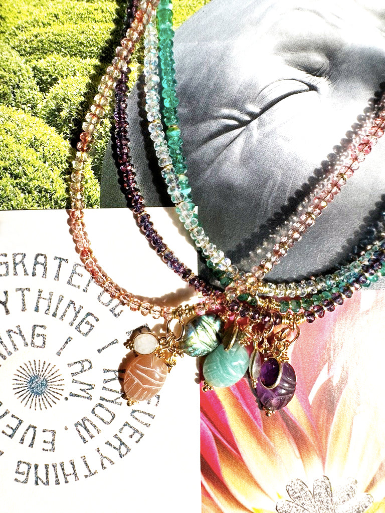 Colliers KHEPRI perles en verre