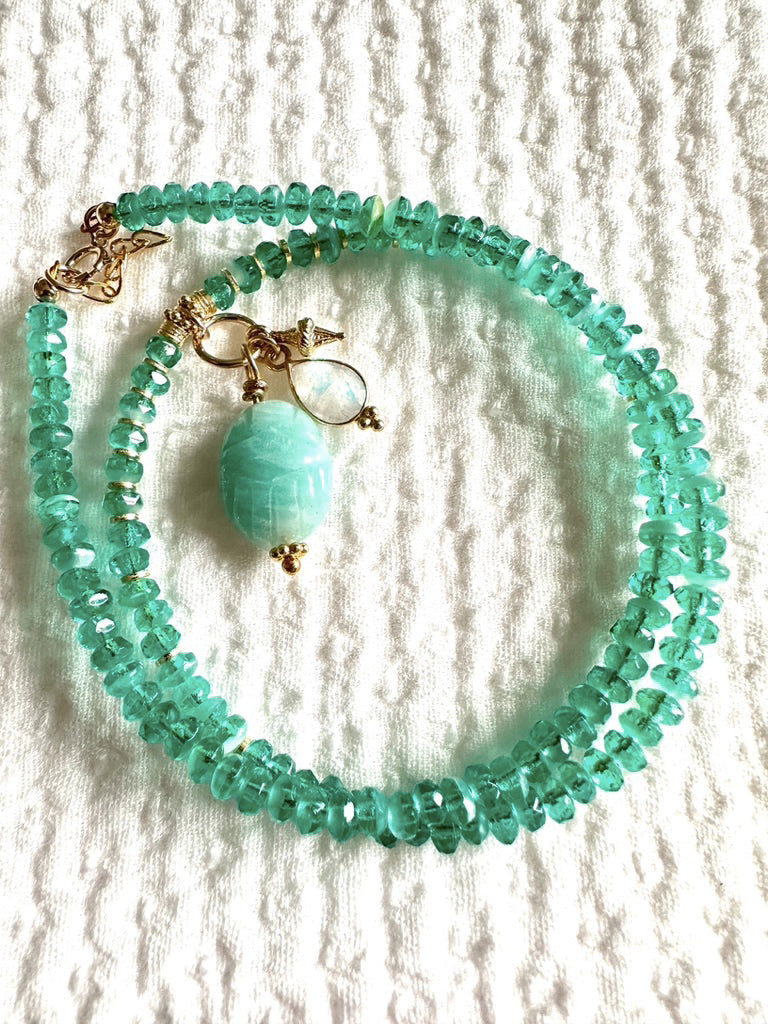 Colliers KHEPRI perles en verre