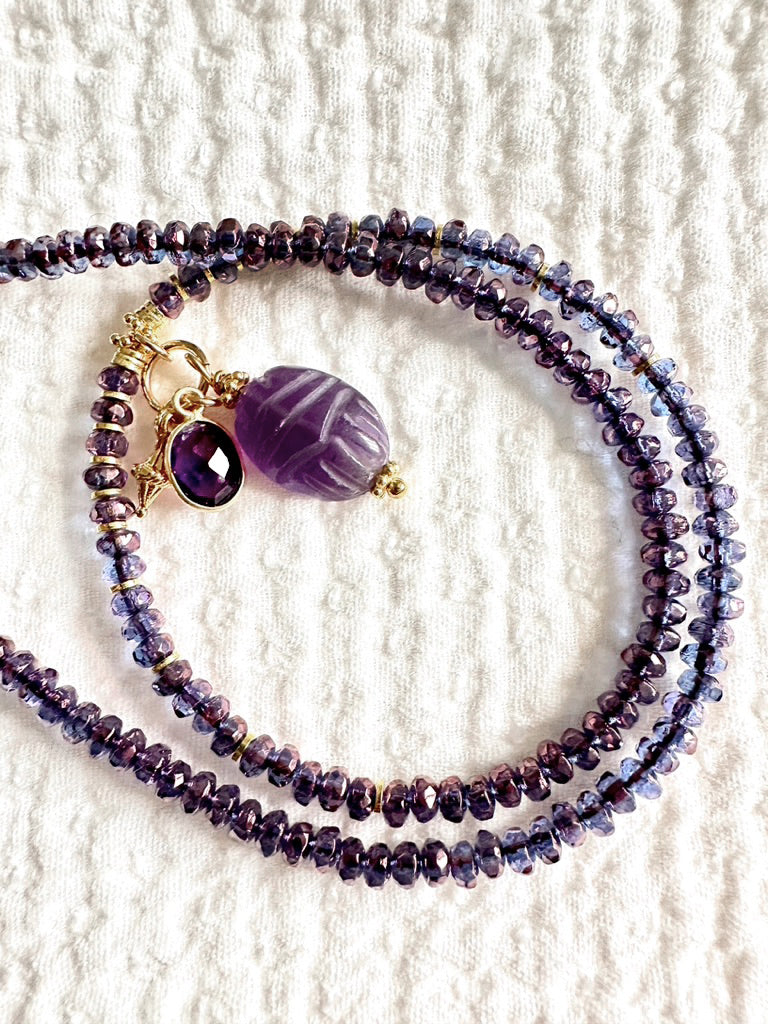 Colliers KHEPRI perles en verre