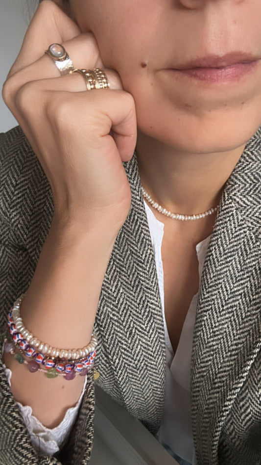 Collier et Bracelet Infinite Pearl