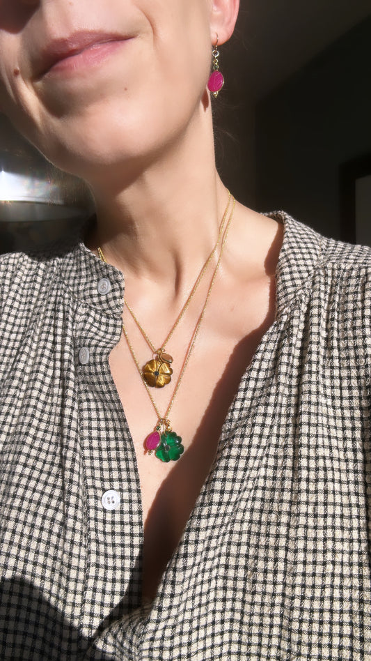 Collier Clover sur chaine