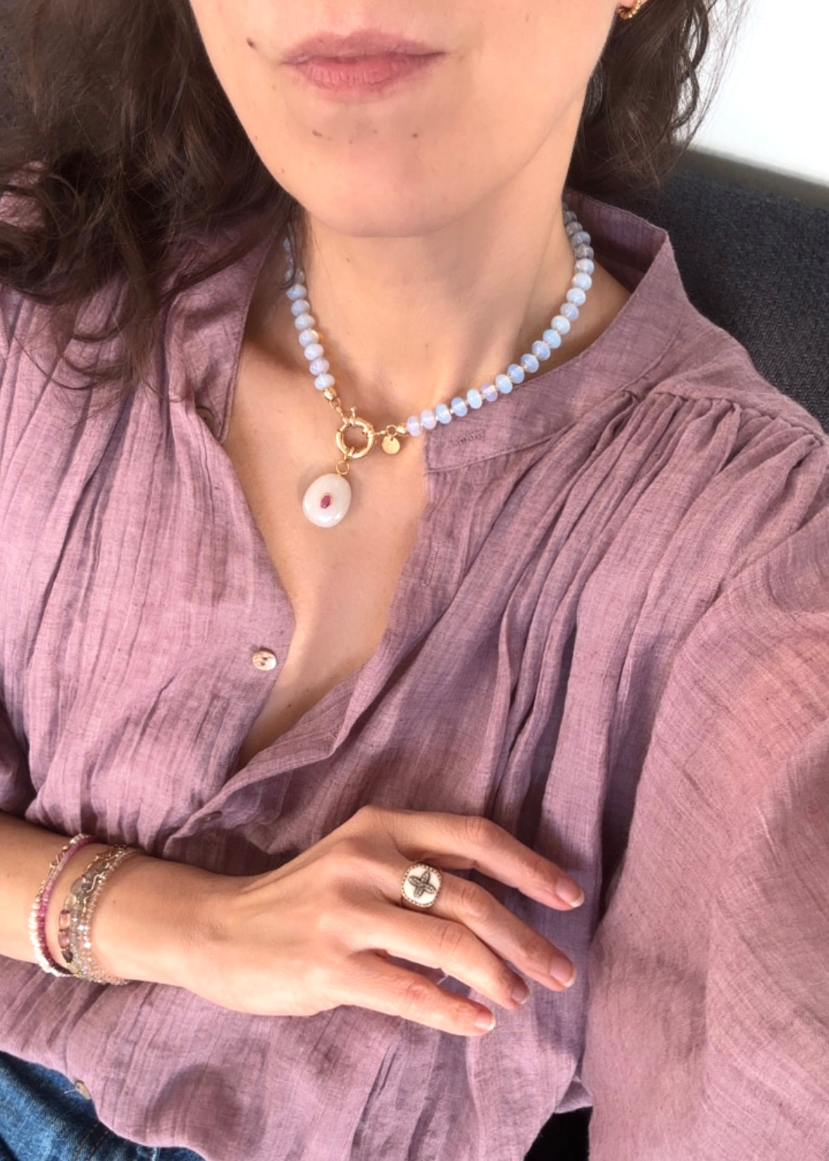 Collier MAHANI Boat court ( vendu SANS pendentif )