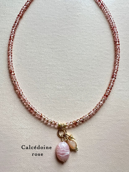 Colliers KHEPRI perles en verre