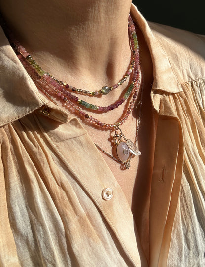 Colliers THEA Tourmalines et Labradorite